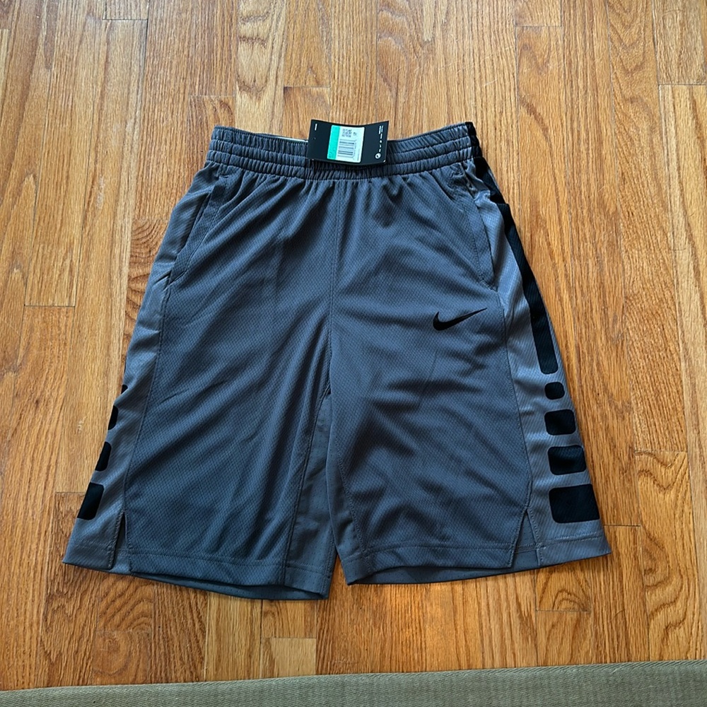 Gray, Nike dry-fit shorts. Perfect for working out, exercise and sports!